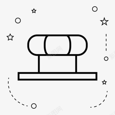 空气隧道通风图标图标