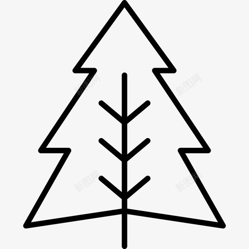 圣诞树大自然圣诞线工艺品图标svg_新图网 https://ixintu.com 圣诞树 圣诞线工艺品 大自然