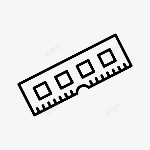 内存电路计算机图标svg_新图网 https://ixintu.com ram 内存 图标 存储器 电路 计算机 通用图标线