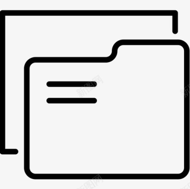 文件夹工具集合线性图标图标