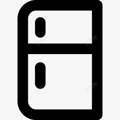 冰箱家用直列式图标svg_新图网 https://ixintu.com 冰箱 家用 直列式