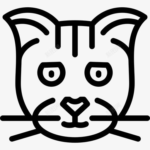 蒙奇金猫猫品种直系图标svg_新图网 https://ixintu.com 猫品种 直系 蒙奇金猫