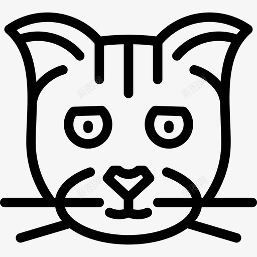 蒙奇金猫猫品种直系图标svg_新图网 https://ixintu.com 猫品种 直系 蒙奇金猫