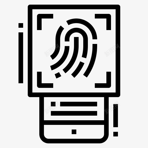 手指扫描指纹安全图标svg_新图网 https://ixintu.com 安全 手指扫描 指纹
