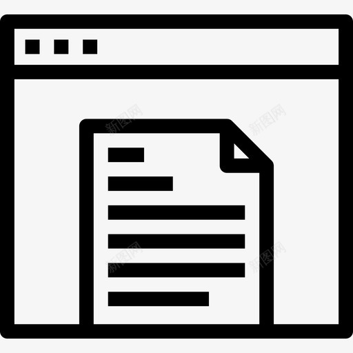 浏览器学校图标2线性svg_新图网 https://ixintu.com 学校图标2 浏览器 线性