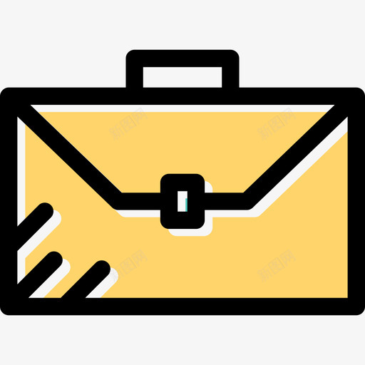 公文包商务和办公元素线性颜色图标svg_新图网 https://ixintu.com 公文包 商务和办公元素 线性颜色