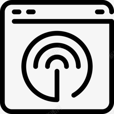 网络浏览器界面互联网图标图标