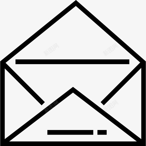 电子邮件ui界面图标线性svg_新图网 https://ixintu.com ui界面图标 电子邮件 线性