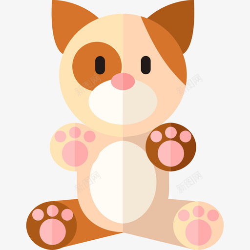 猫可爱的动物2大胆的圆形图标svg_新图网 https://ixintu.com 可爱的动物2 大胆的圆形 猫