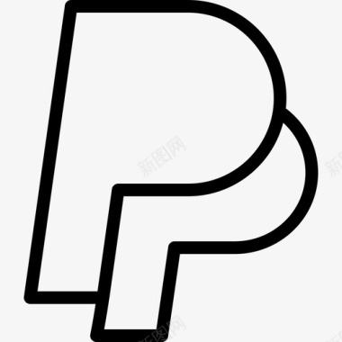 Paypal品牌系列直系图标图标
