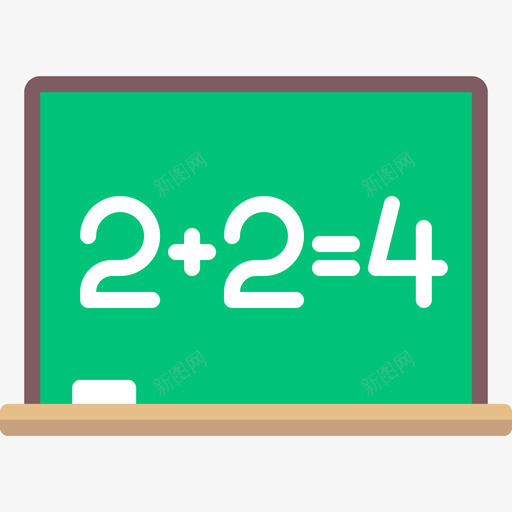 黑板教育元素3平面图标svg_新图网 https://ixintu.com 平面 教育元素3 黑板