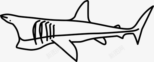 晒鲨鱼过滤器嘴图标图标