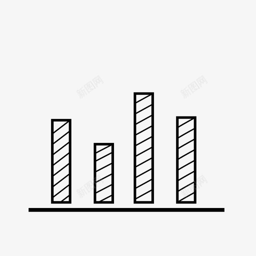 统计分析柱状图图标svg_新图网 https://ixintu.com 分析 市场营销 报告 柱状图 统计