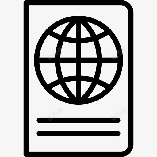 护照旅行证件直系护照图标svg_新图网 https://ixintu.com 护照 旅行证件 直系护照