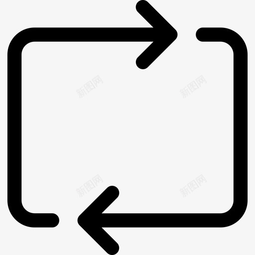 重复箭头多媒体设置图标svg_新图网 https://ixintu.com 多媒体设置 箭头 重复