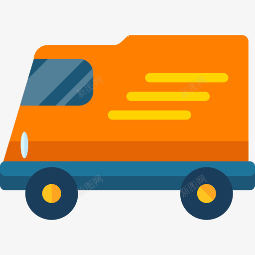 送货卡车物流配送平板图标svg_新图网 https://ixintu.com 平板 物流配送 送货卡车