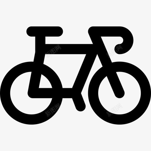 自行车学校运动系列直线型图标svg_新图网 https://ixintu.com 学校运动系列 直线型 自行车