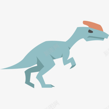 关龙恐龙扁平图标图标
