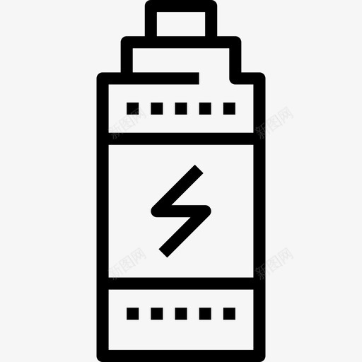 电池能源动力与生态线性图标svg_新图网 https://ixintu.com 电池 线性 能源动力与生态