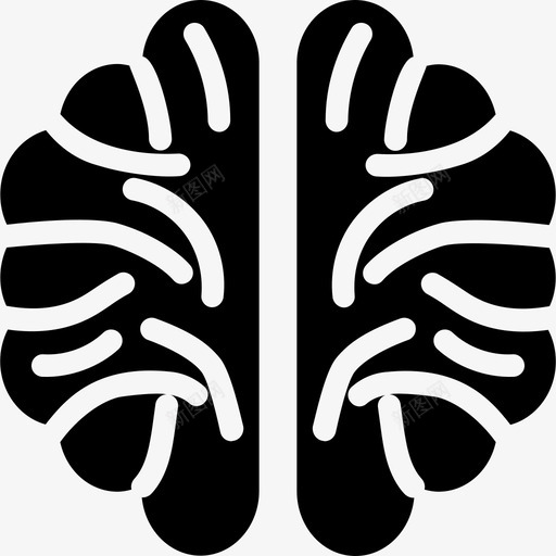 大脑健康护理图标集合填充svg_新图网 https://ixintu.com 健康护理图标集合 填充 大脑