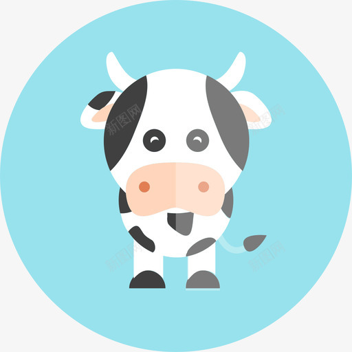 牛动物可爱的动物汇编图标svg_新图网 https://ixintu.com 动物 可爱的动物汇编 牛
