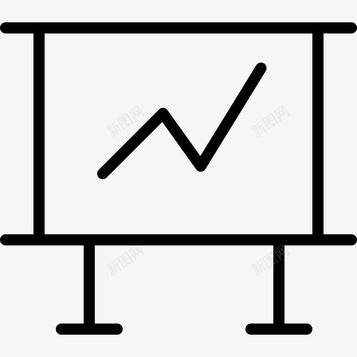 演示文稿业务图标集线性svg_新图网 https://ixintu.com 业务图标集 演示文稿 线性