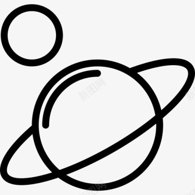 土星科学2直线型图标图标