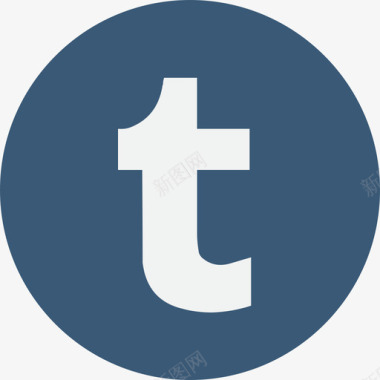 Tumblr社交媒体社交网络标识集合图标图标