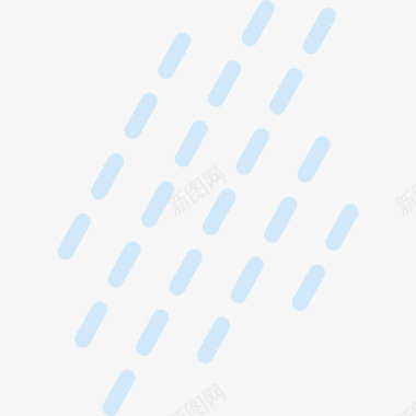下雨天气设定2平坦图标图标