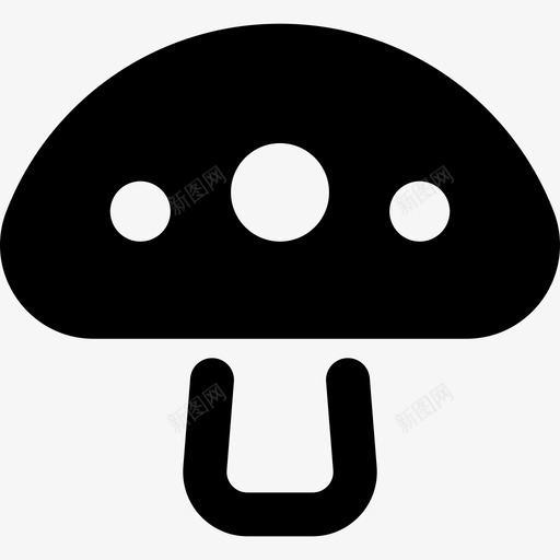 蘑菇固态食用菌填充图标svg_新图网 https://ixintu.com 固态食用菌 填充 蘑菇