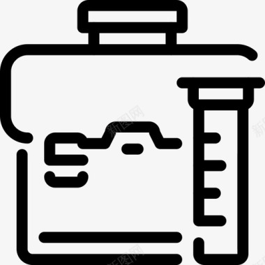 化学公文包实验室图标图标