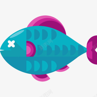 鱼食物扁的图标图标