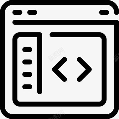 网页与发展代码编码图标图标