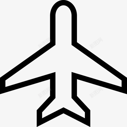 飞机运输2直线图标svg_新图网 https://ixintu.com 直线 运输2 飞机