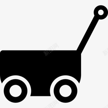 拖车婴儿和玩具3填充图标图标