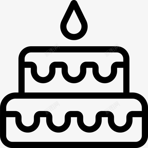 生日蛋糕婴儿偶像系列直系图标svg_新图网 https://ixintu.com 婴儿偶像系列 生日蛋糕 直系