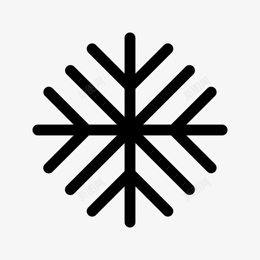 冷空调冰图标svg_新图网 https://ixintu.com 冬天 冰 冷 基本图标集 天气 空调