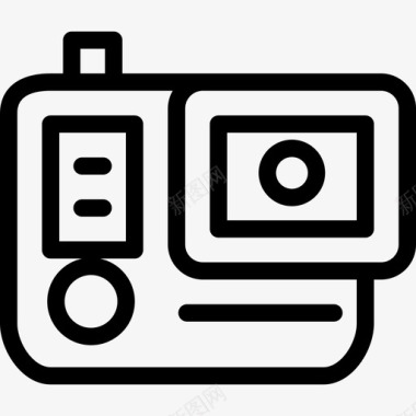 Gopro相机系列线性图标图标