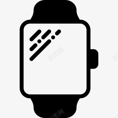 智能手表技术套件填充图标图标