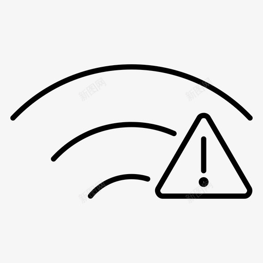 互联网接入错误互联网连接图标svg_新图网 https://ixintu.com wifi 互联网接入 互联网连接 信号 错误