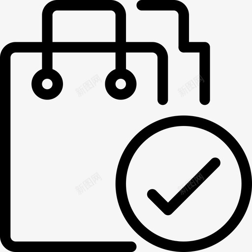 退房购物袋商业图标svg_新图网 https://ixintu.com 商业 商店 购物 购物元素 购物袋 退房