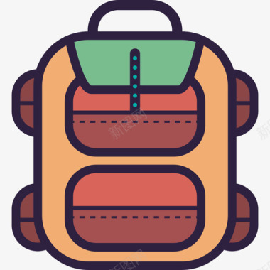 背包旅行旅行装备图标图标
