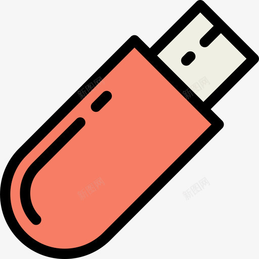 Pendrive教育12线性颜色图标svg_新图网 https://ixintu.com Pendrive 教育12 线性颜色