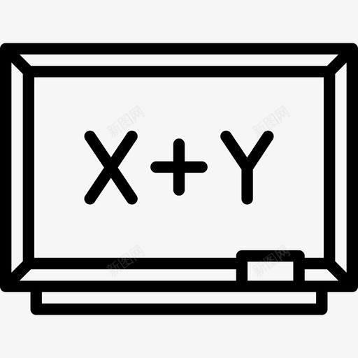 黑板高中设置线性图标svg_新图网 https://ixintu.com 线性 高中设置 黑板