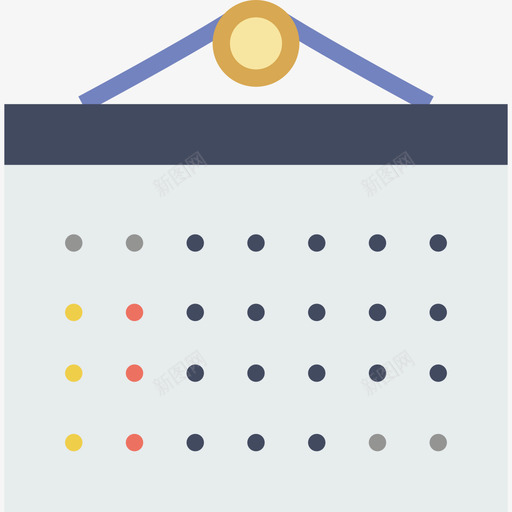 日历基本系列扁平图标svg_新图网 https://ixintu.com 基本系列 扁平 日历