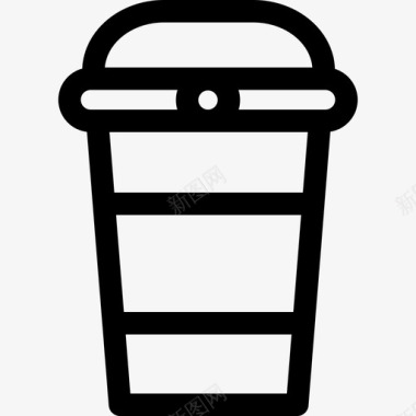 外卖咖啡咖啡杯直系图标图标