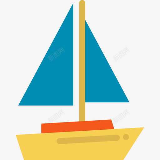 帆船运输图标集扁平svg_新图网 https://ixintu.com 帆船 扁平 运输图标集