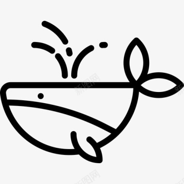 鲸鱼海盗收藏直系图标图标
