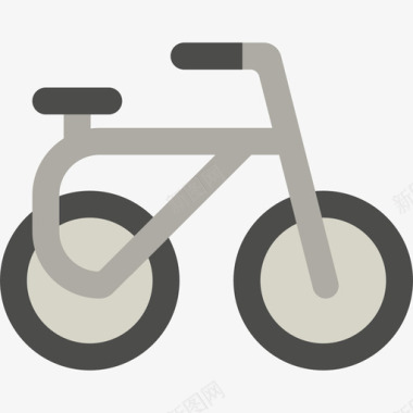 自行车旅行和冒险公寓图标图标