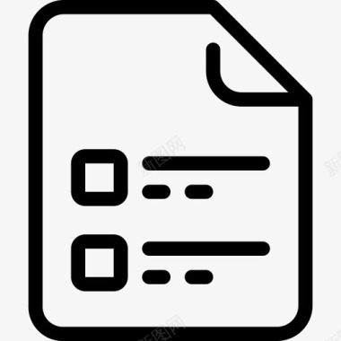 列表文件文件纸张图标图标